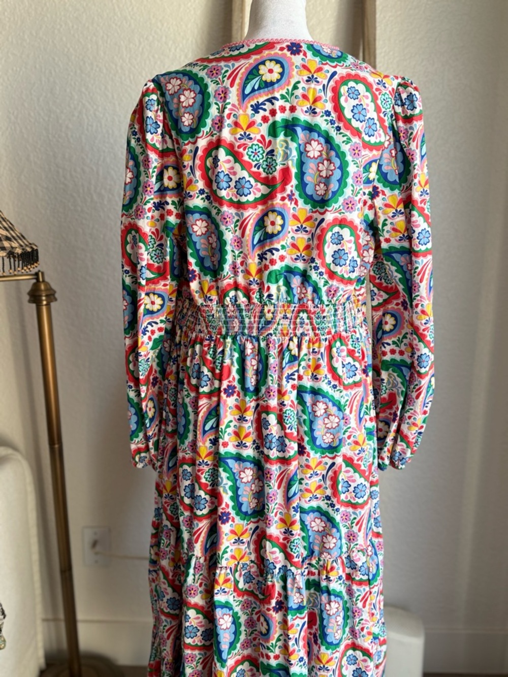 Boden Multicolor Paisley Maxi Dress - Picture 4 of 6